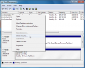 How to create a new partition from single volume in windows