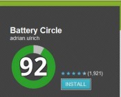 Battery Circle An android apps to view your battery status in fraction of one in notification area